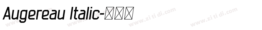 Augereau Italic字体转换